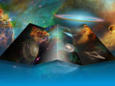 Image of a map displaying the universe